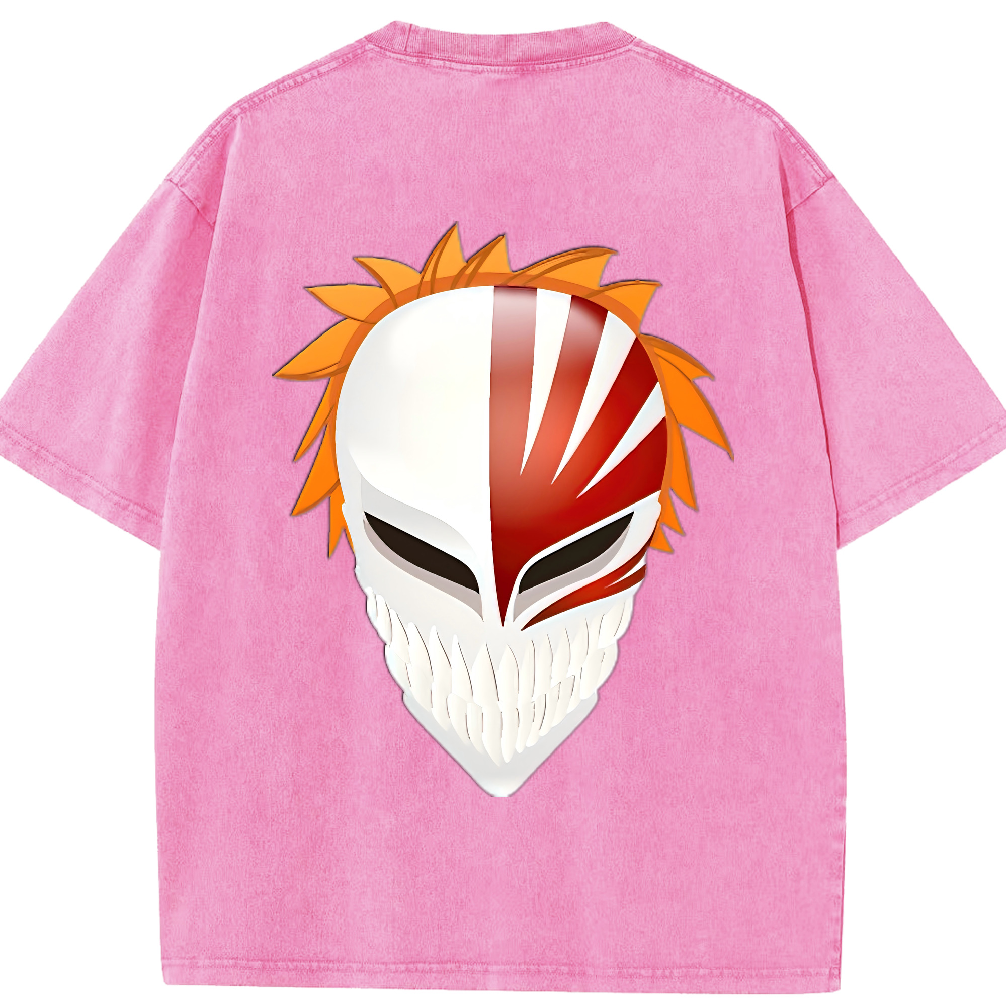 （画像用） ブリーチ 黒崎一護（くろさき いちご）BLEACH Kurosaki Ichigo 綿100% ヴィンテージ風 半袖Tシャツ（背面プリント）